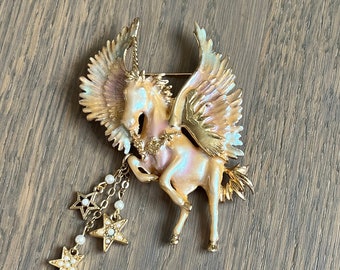 Vintage 90s Kirks Folly Gold Tone Moon Phase Celestial Charm  display picture 2