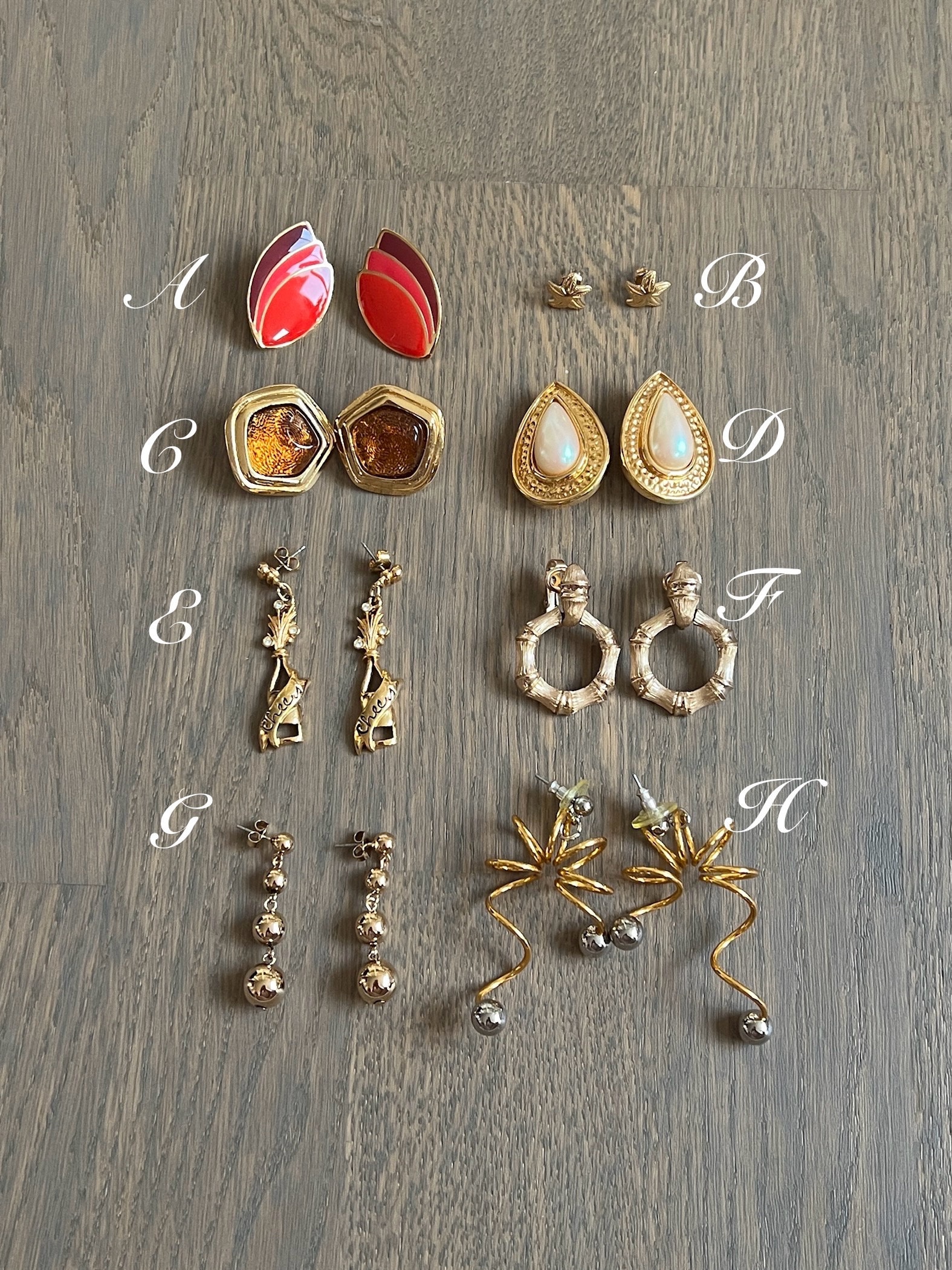 VINTAGE HOLLYWOOD☆petit twinkle ribbon pearl earrings (WEB)EAR3G-Swb2.png?format=1500w