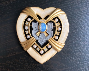 Vintage Elizabeth Taylor for Avon Heart of Hollywood Set Brooch