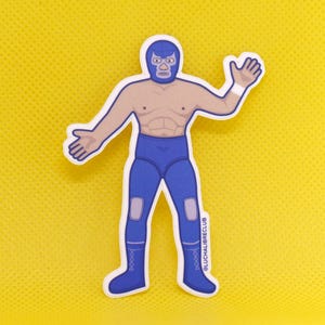 Lucha Libre Luchador - Vinyl Stickers - Water bottle sticker - Laptop sticker - Blue Demon sticker