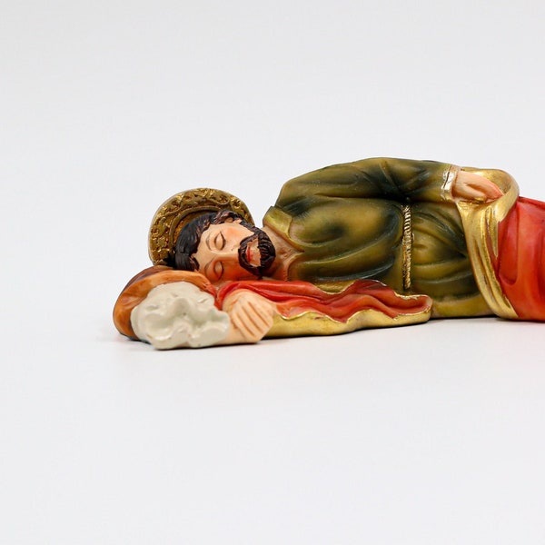 Sleeping Saint Joseph Statue made of resine 5.11 inches/13cm, Sleeping St. Joseph,  Sleeping Saint Joseph Statue