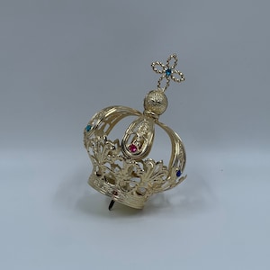 CORONA DE ORO para Santos Virgen Nuestra Señora de FÁTIMA Gran Estatua Religiosa Modelos 80 -100cm