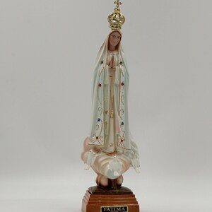 Statue Our Lady of Fatima,Virgin Mary Statue,Figurine Christianity Religion 26cm Religious Gift