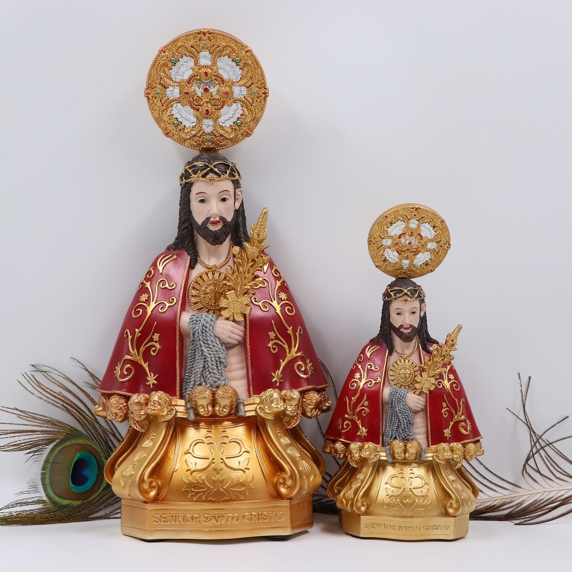Senhor Santo Cristo dos Milagres, Lord Holy Christ of Miracles, Products Religious, GIFT, 30cm - 11.81 in, Statue, Figurine