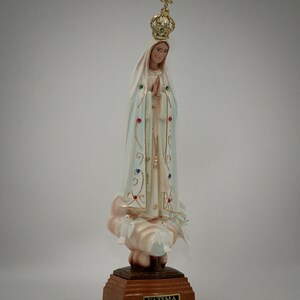 Statue Our Lady of Fatima,Virgin Mary Statue,Figurine Christianity Religion 26cm Religious Gift