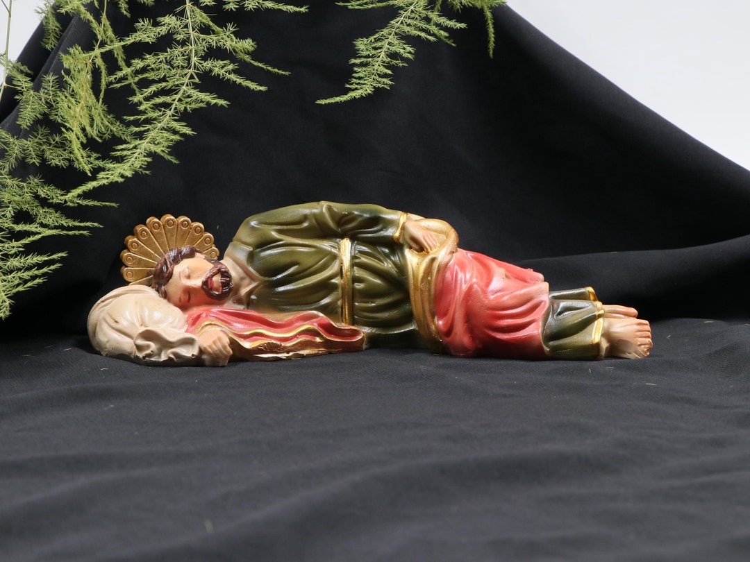 Statue De Saint Joseph En Résine – Décoration Religieuse Pour La Maison Ou Le Jardin