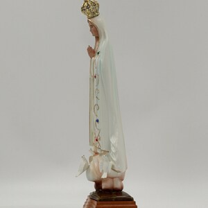 Statue Our Lady of Fatima,Virgin Mary Statue,Figurine Christianity Religion 26cm Religious Gift