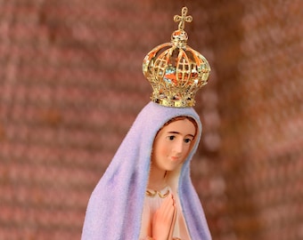 Weather image Our Lady of Fatima,Religious Statue,Figurine Virgin Mary, Changes color with the weather, Polystyrene Resin, Different sizes