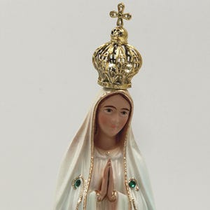 Statue Our Lady of Fatima,Virgin Mary Statue,Figurine Christianity Religion 26cm Religious Gift