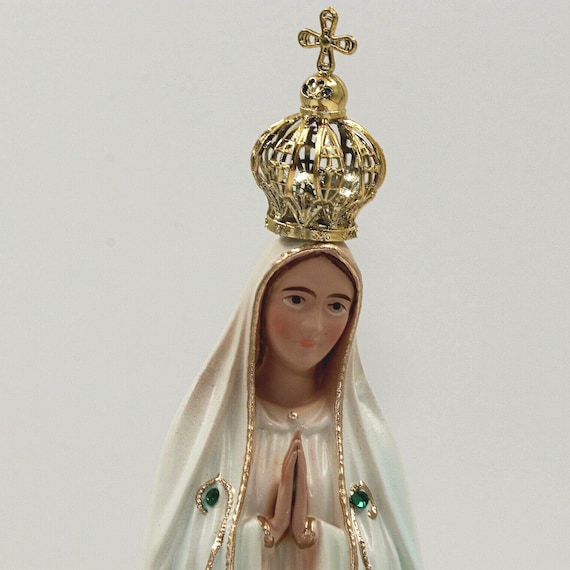 Statue Our Lady of Fatima,Virgin Mary Statue,Figurine Christianity Religion 26cm Religious Gift