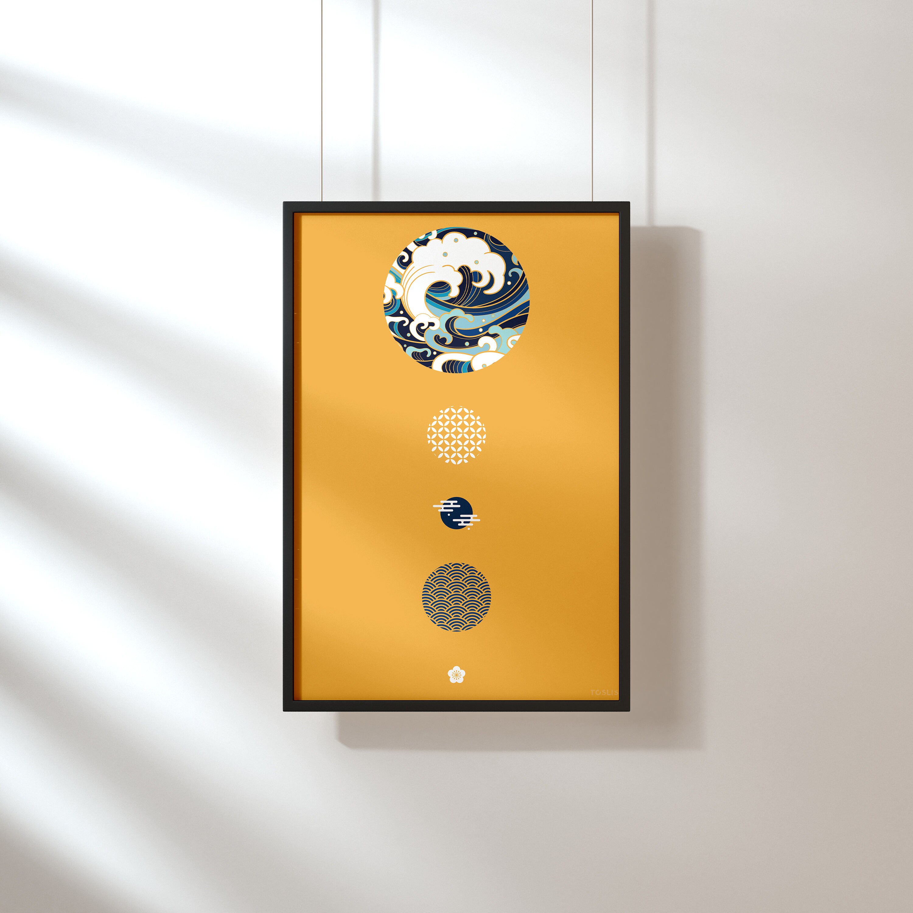 Japanese Patterns: Waves and Circles on Fine Art, Eco-Friendly, Bamboo Paper