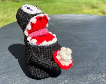 Eating No-Face (Spirited Away) Crochet Pattern | Amigurumi Tutorial | Instant Download PDF