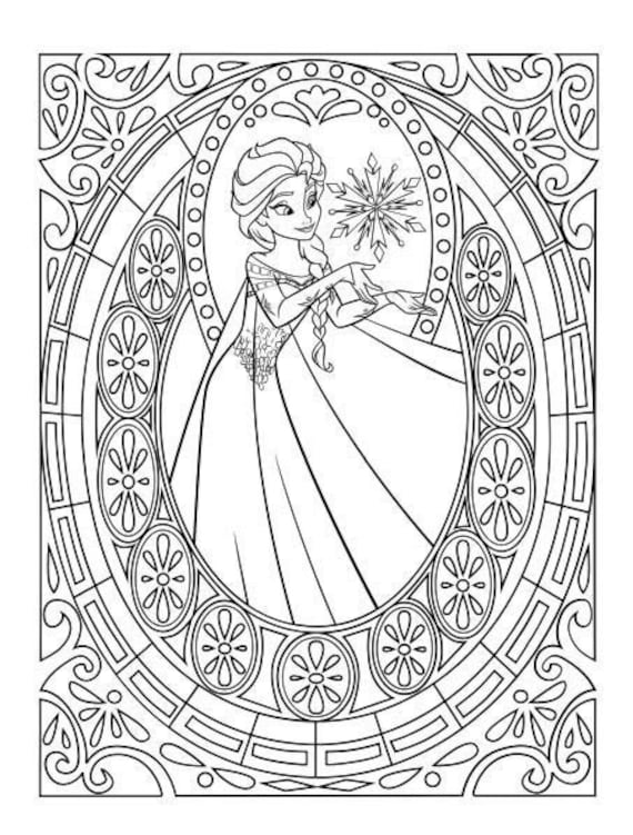 Elsa Coloring Pages (Pages and Coloring Book PDF) : r/Frozen
