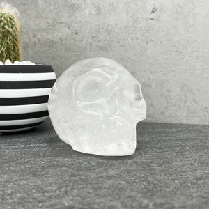 Quartz Crystal Skull Carving