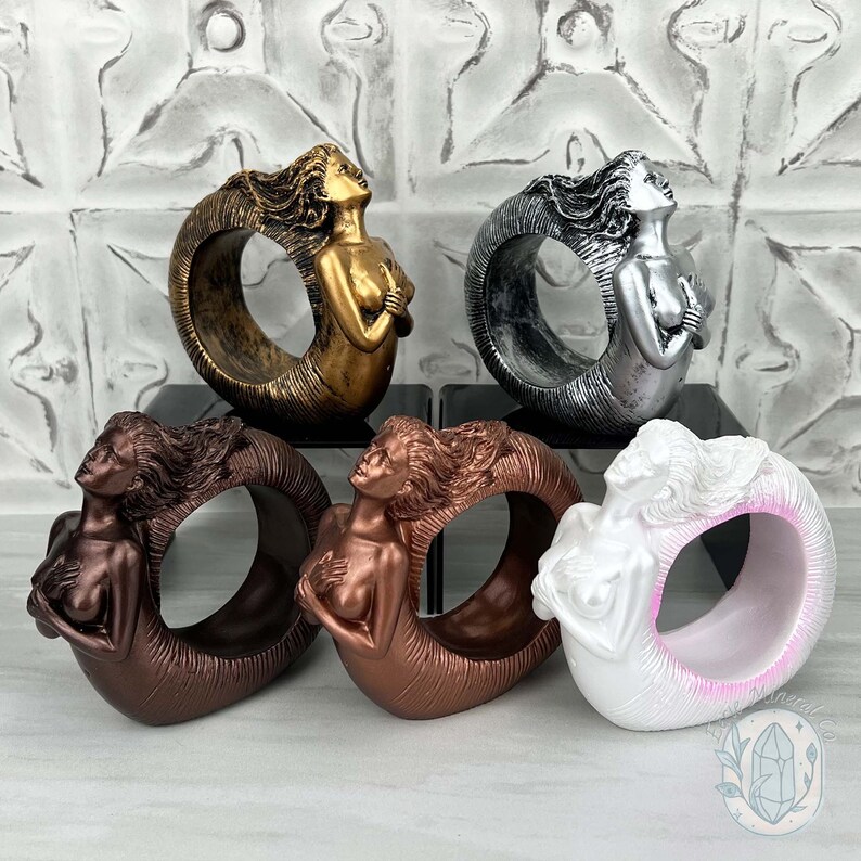 Vintage Style Mermaid Siren Sphere Holders
