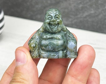 磨かれた微笑みの仏像の石彫 - Etsy 日本