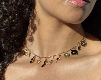 Aangepaste bedelketting, 18k verguld roestvrij staal, strandsieraden