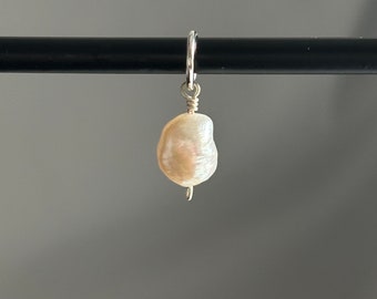 Freshwater Pearl Charm, Natural Baroque Pearl Charm, Design Your Own Jewellery Charm, Pearl Jewellery, Necklace Charm, Bracelet Charm