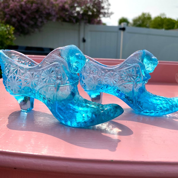 Fenton Glass Slipper Etsy