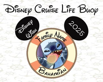 Mickey Shaped Disney Cruise Line Life Buoy Personalized Door