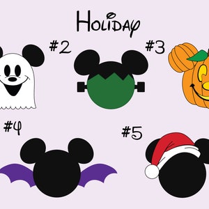 Disney Urlaub Mickey und Minnie Silhouette Magnete