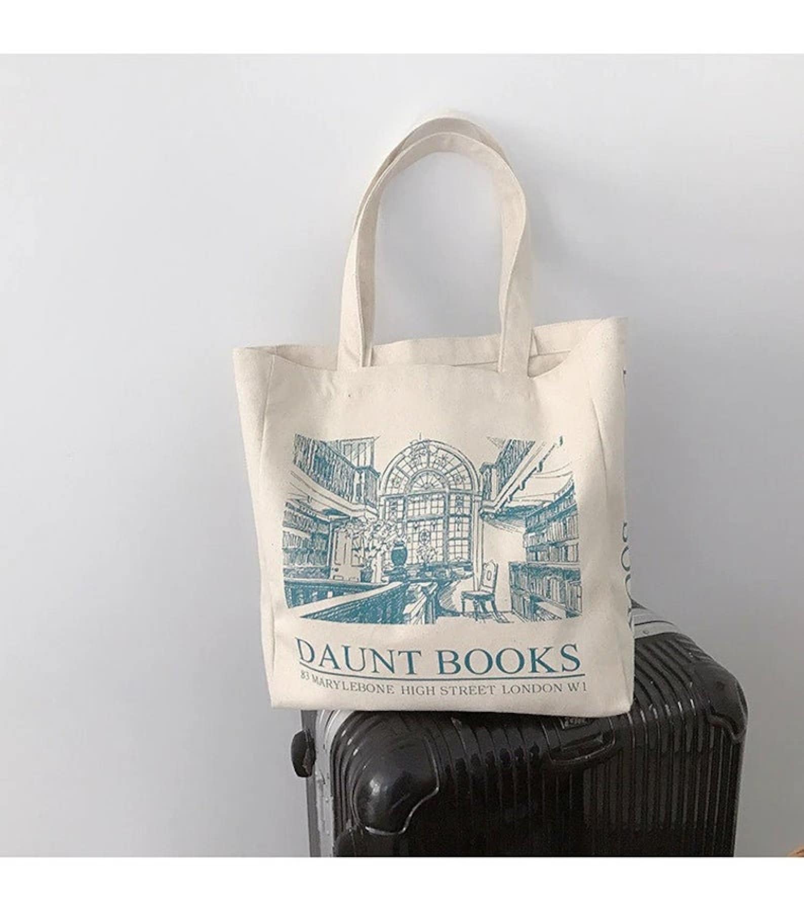 London Daunt Books Eco Bag Women's Tote Bag Canvas Cute Etsy