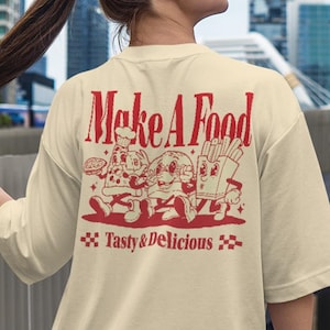 Retro Fast Food Shirt, 90s Nostalgia Tee, Retro Foodie Shirt, Retro Graphic Shirt, Fast Food Lover, Pizza Retro Shirt, Gift for Foodie