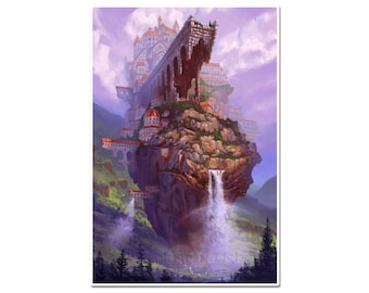 Fantasy Art Print - The Isolated City