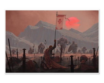 Fantasy Art Print - The Last Standard Bearer