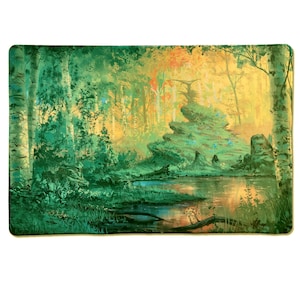 Druid&#39;s Cathedral - TCG Playmat or Oversized Mousepad with Stitched Edges