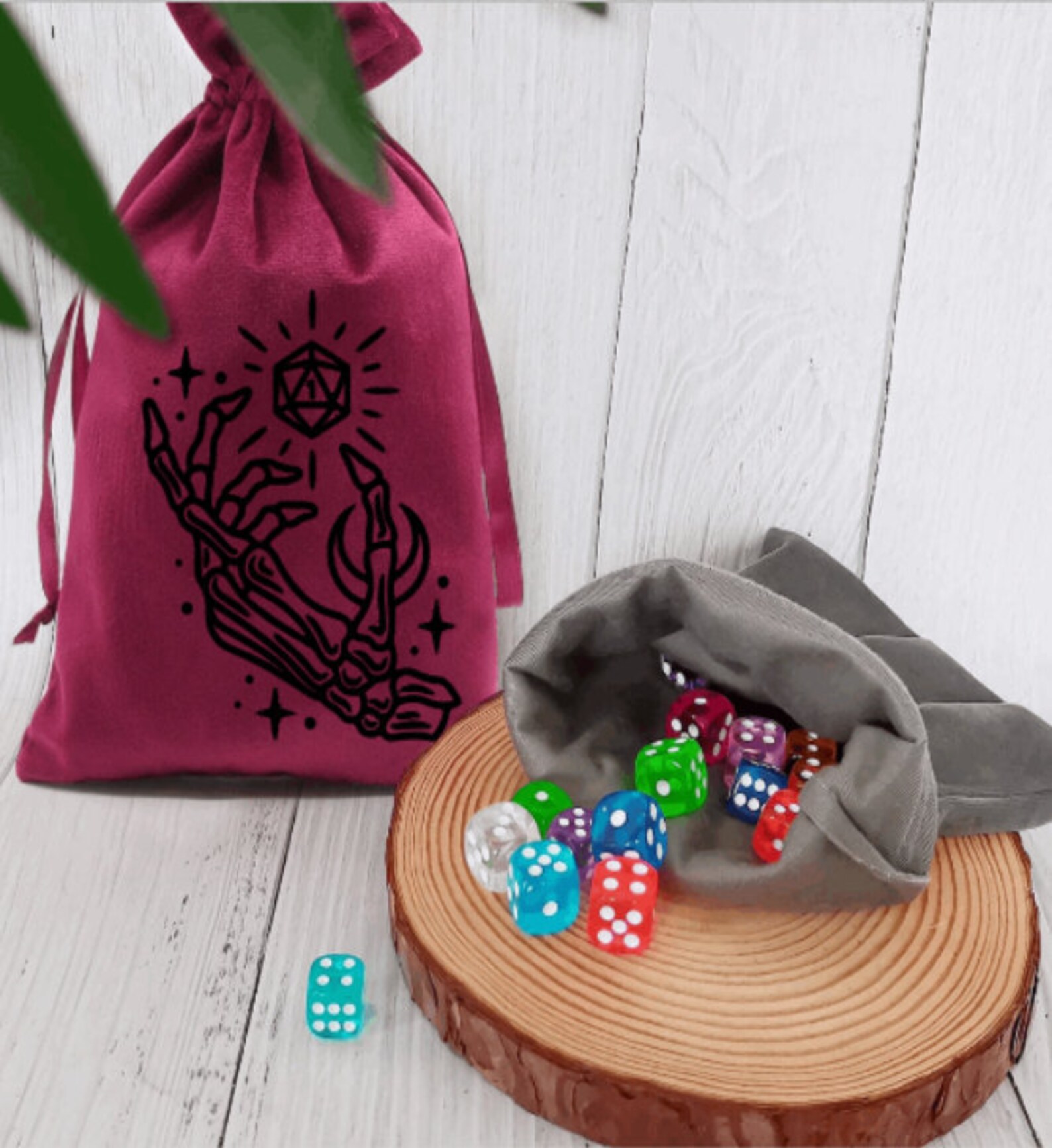 Custom D&D Dice Bag DND Dice Pouch Dungeons and Dragons Etsy
