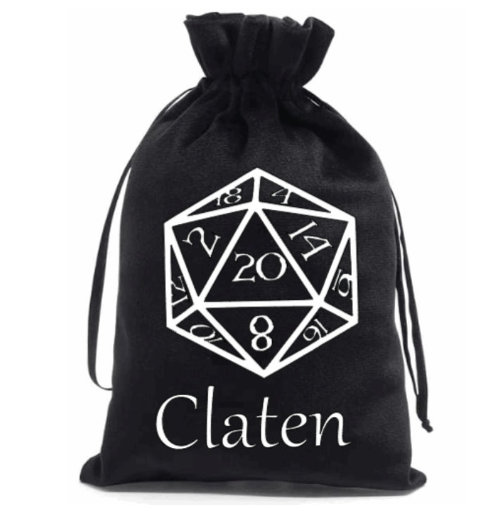 D20 D&D Dice Bag DND Dice Pouch Dungeons and Dragons Etsy