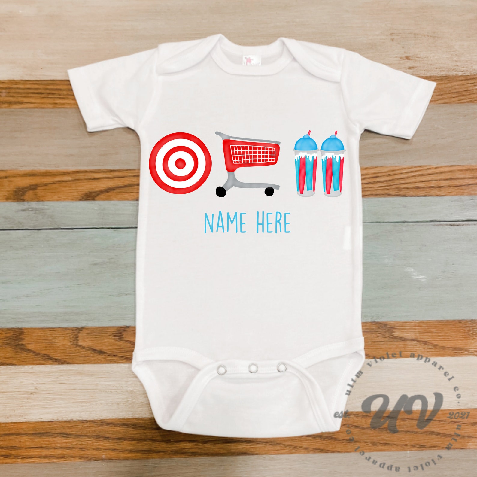 Target Store Onesie Shopping Cart & ICEE Etsy