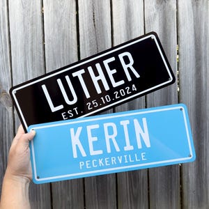 Custom Text Novelty Number Plate Personalised Sign, Personalised Novelty Show Plate, Personalised Garage Bar Sign, Christmas Gift Idea