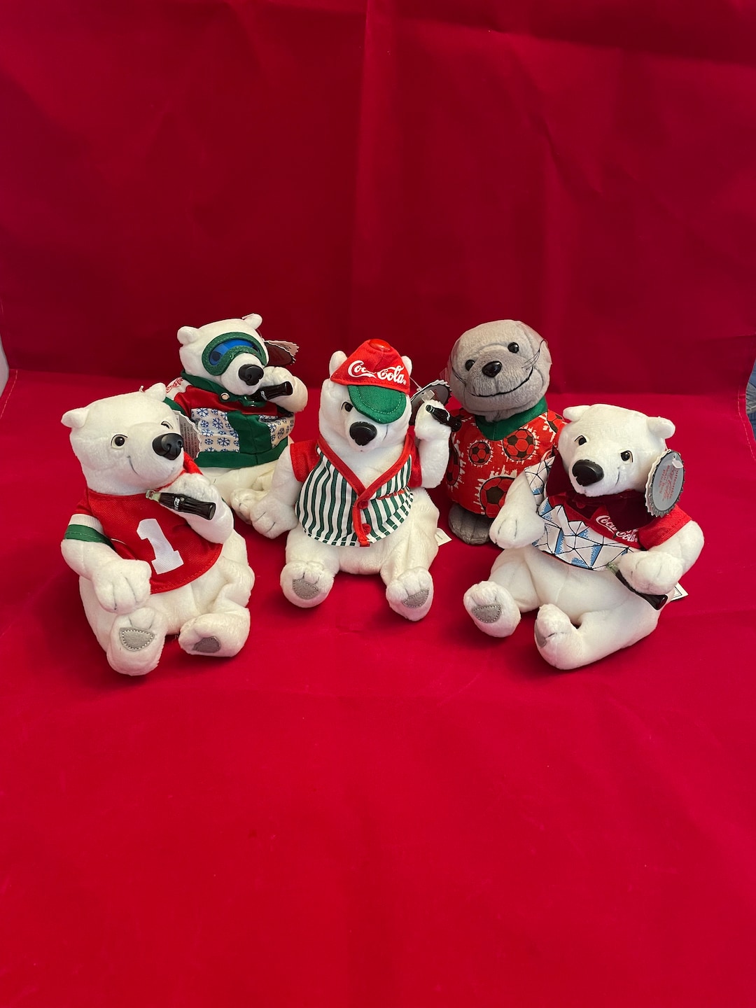 Coca Cola Beanie Babies Lot of