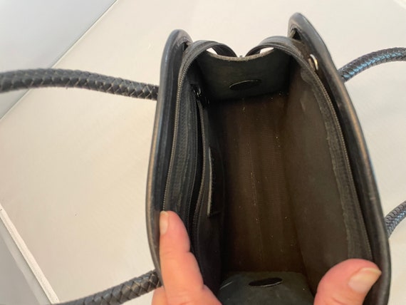 Brighton Black leather handbag with dust bag - image 8
