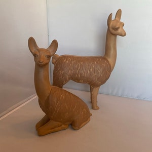 Terracotta Llama pair