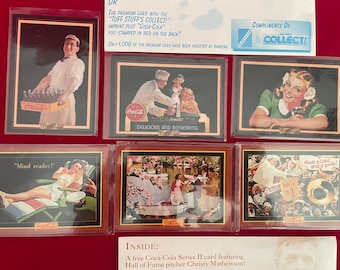 4 Packs of Coca Cola Series 4 Vintage Collector Cards. 8 Cards per
