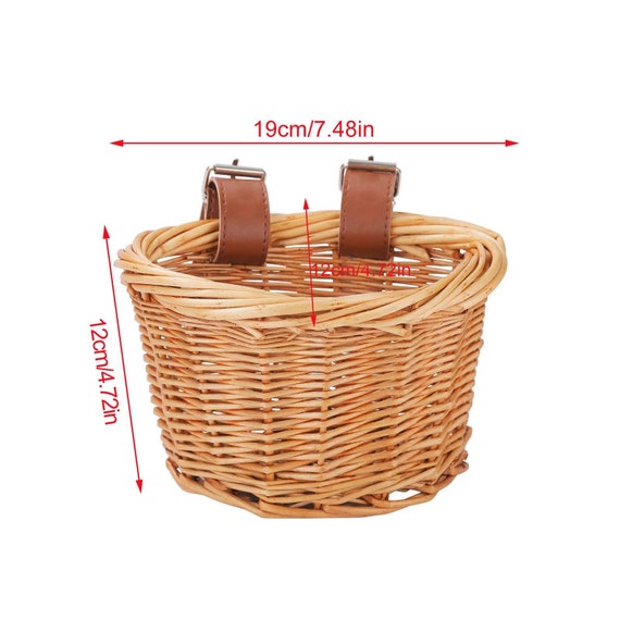 Mini Wicker Bike Basket With Strap for Kids and Children Etsy