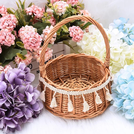 Mini Wicker Flower Girl Baskets for All Types of Weddings Etsy