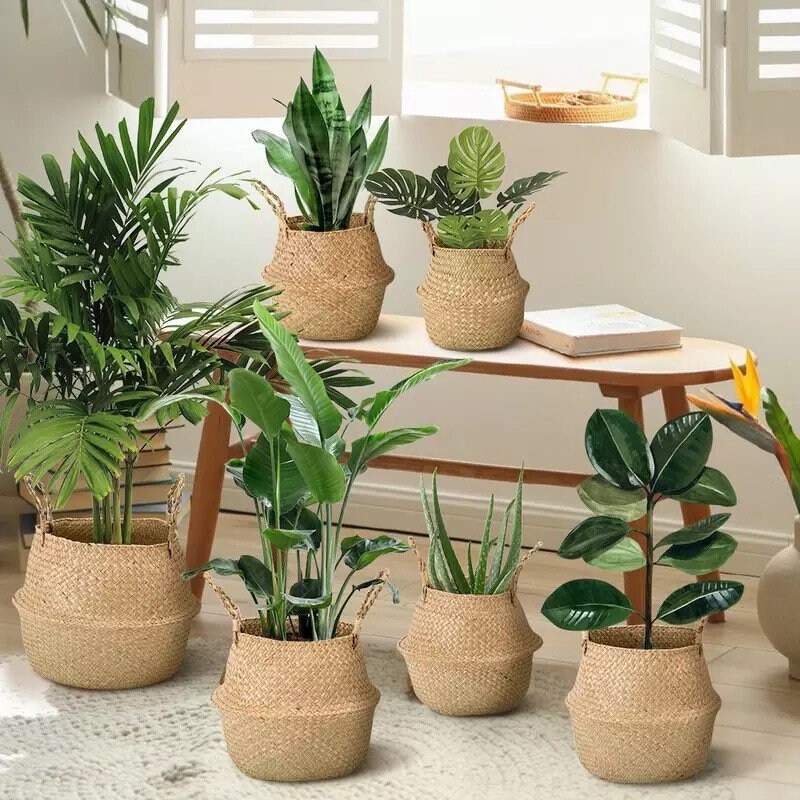 Panier en Osier Pliable Pour Le Stockage et L'organisation de La Maison