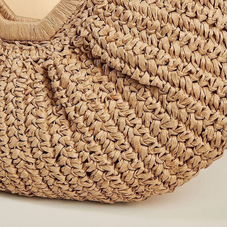 Large Raffia Clutch Straw Bag Etsy