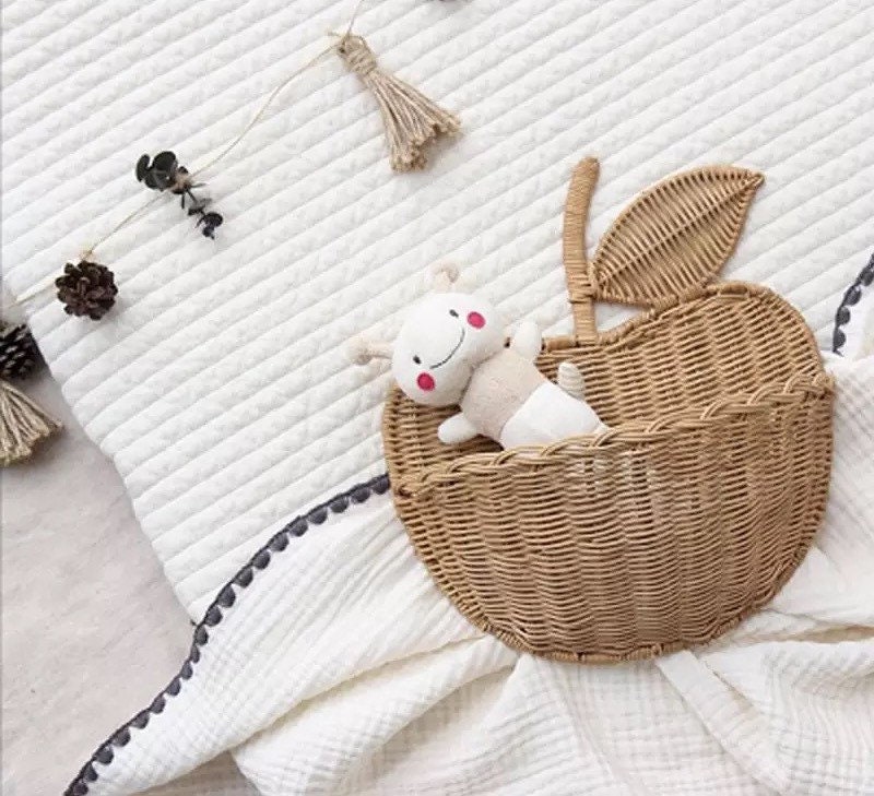 Panier en Osier Suspendu Pour La Décoration de Chambre Des Enfants