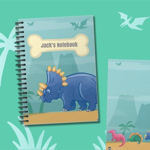 Deluxe Personalised Dinosaur Notebook