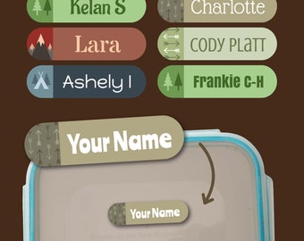 Personalised Name Stickers | Waterproof Labels for School, Bottles (Dishwasher Safe)