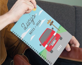 Custom Campervan Notebook Journal Diary - T4