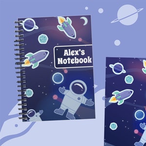 Deluxe Personalised Space Notebook