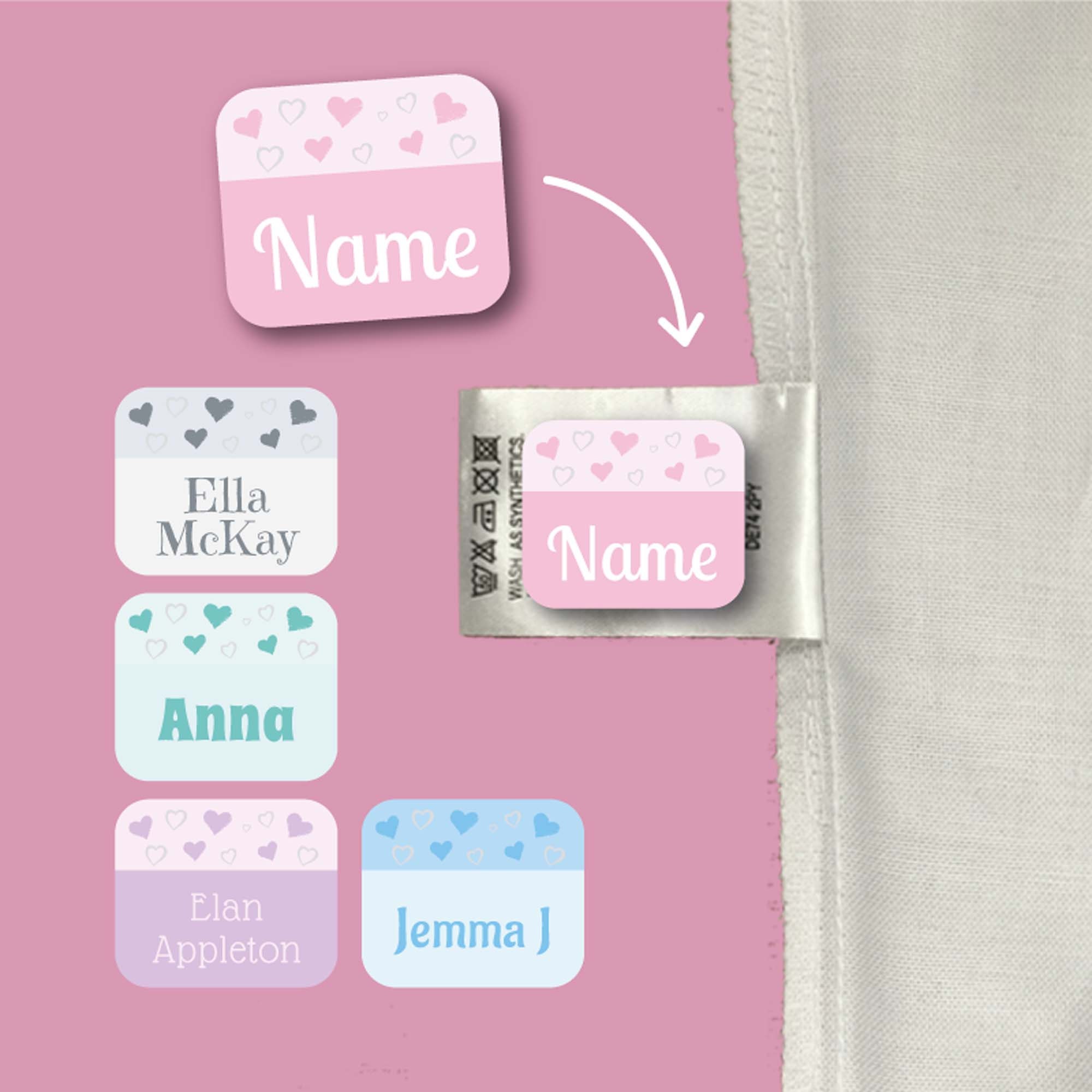 Stick On Clothing Name Labels - Funky Labels