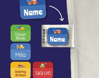 Personalised Stick On Clothing Labels | Waterproof Name Stickers for Kids