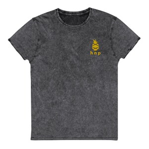 Chemise HNP Happy Pineapple - Haleakala National Park Chemise en denim vintage brodée